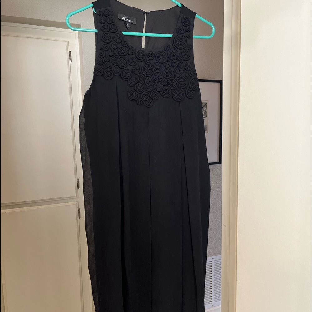 Black sleeveless dress from AGB.
